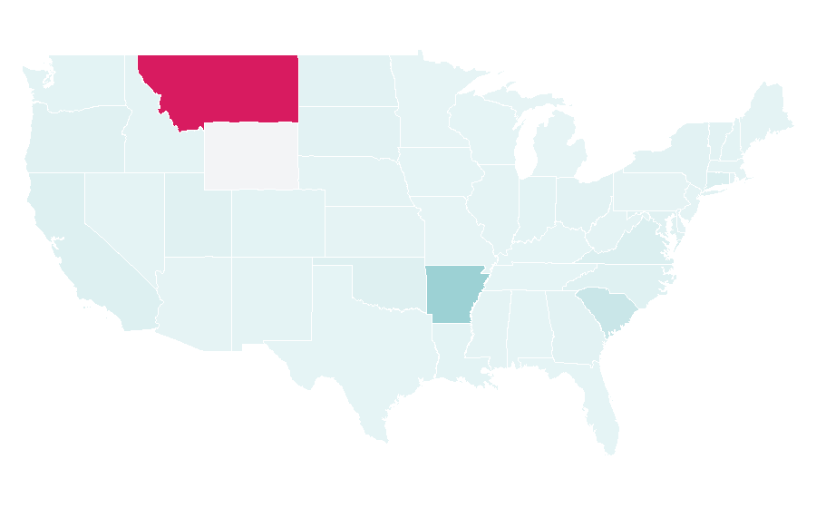 Affinität nach Region — Inner peace, USA