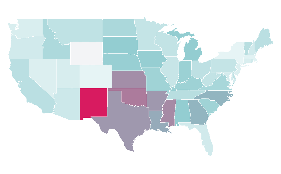 Affinity by region — Insecticide, United States