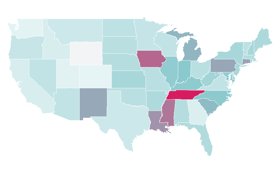 Affinity by region — Inside Edition, United States