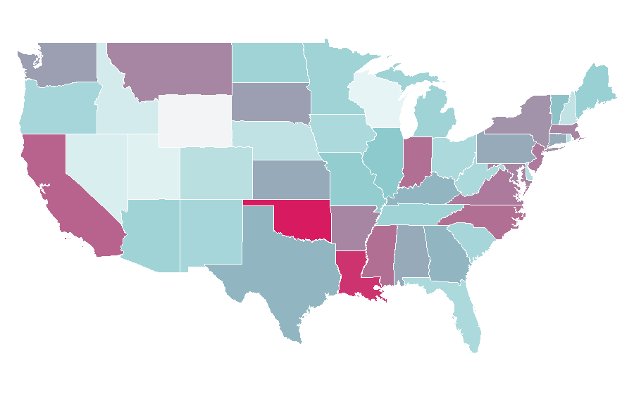Affinity by region — Insolence, United States