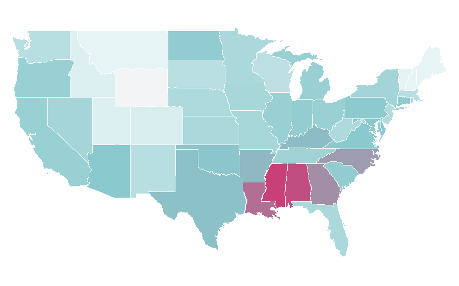 Affinity by region — Insomnia, United States