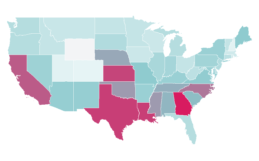 Affinity by region — Instinct (magazine), United States