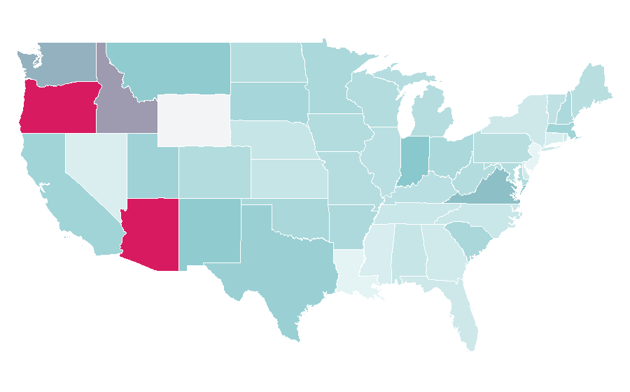 Affinity by region — Integrated circuit, United States