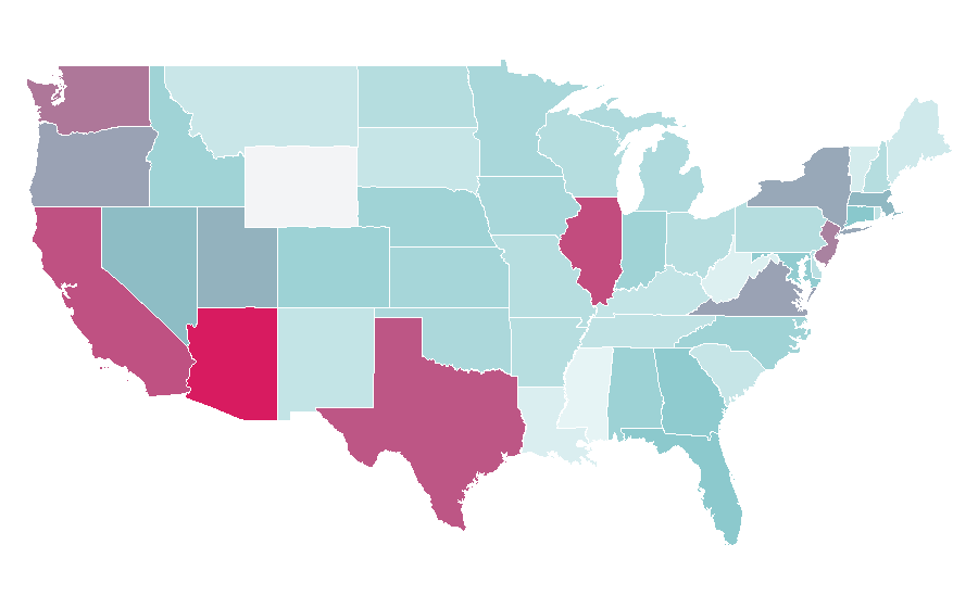 Affinity by region — International Men's Day, United States