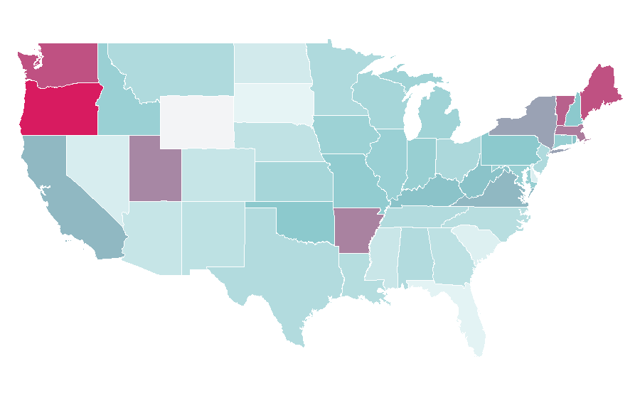 Affinity by region — Internet Archive, United States