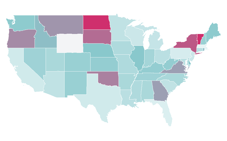 Affinity by region — Internet security, United States