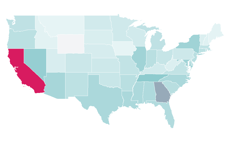 Affinity by region — Interscope Records, United States