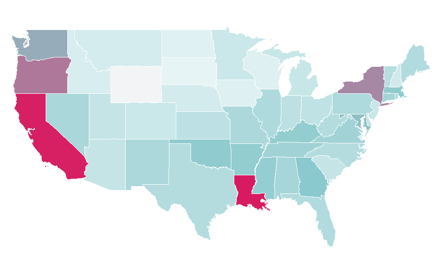 Affinity by region — Interview with the Vampire, United States