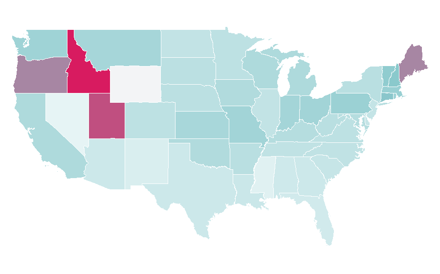 Affinity by region — Into the Woods, United States