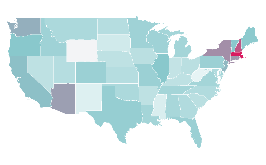 Affinity by region — Inventing Anna, United States