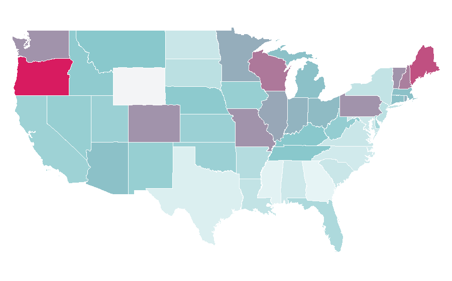 Affinity by region — INXS, United States