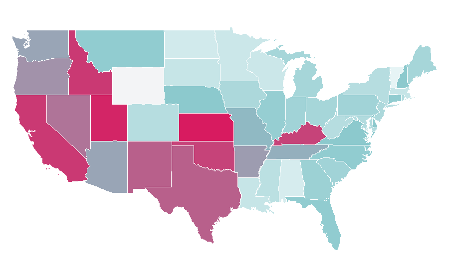 Affinity by region — Ioan Gruffudd, United States