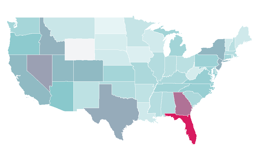 Affinity by region — Ionos, United States
