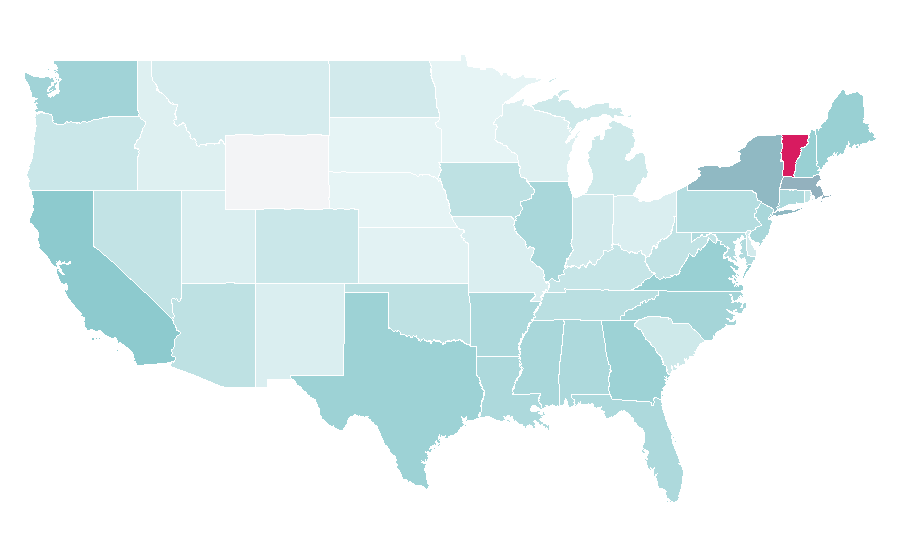 Affinity by region — Ira!, United States