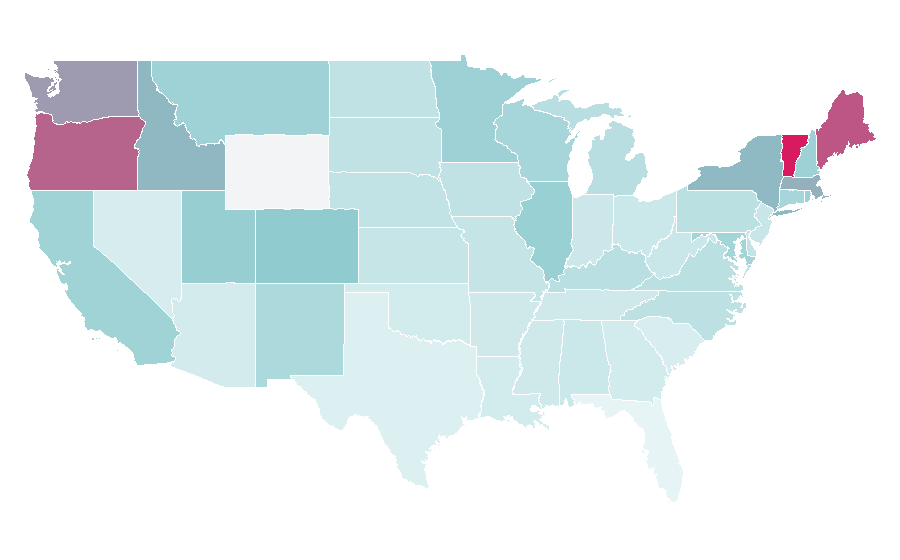 Affinity by region — Ira Glass, United States