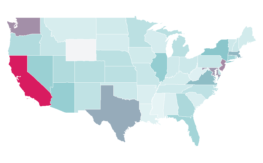 Affinity by region — Iran national football team, United States