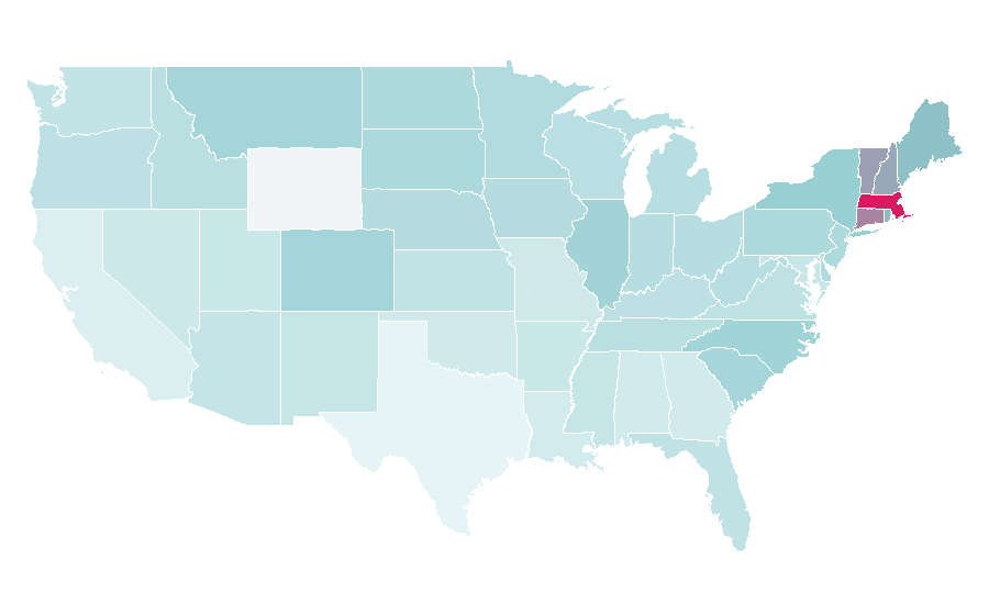 Affinity by region — Irish Open (golf), United States