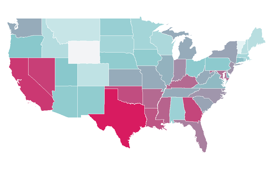 Affinity by region — Iron Fist, United States