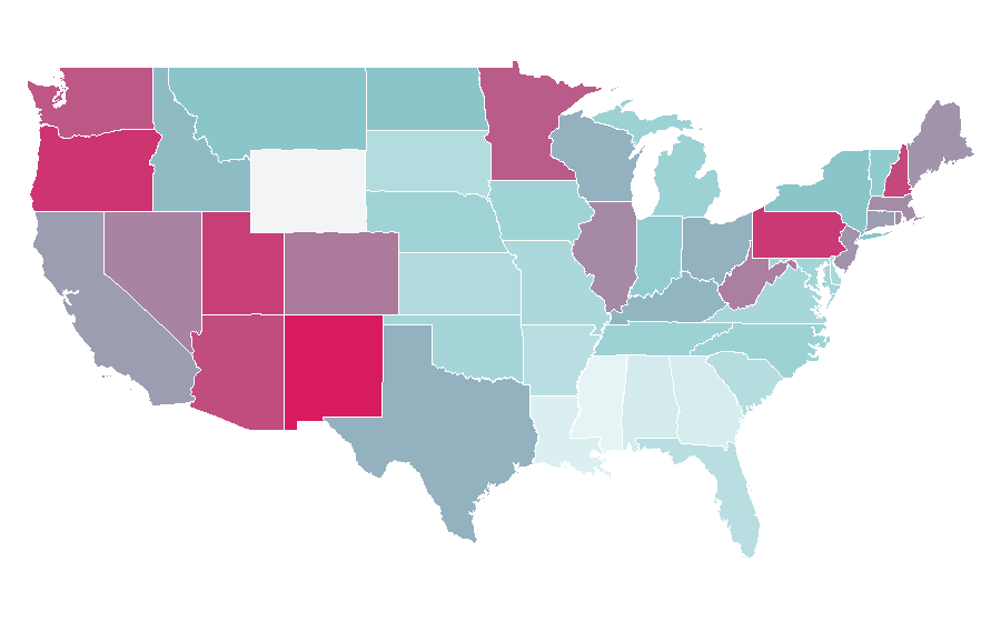 Affinity by region — Iron Maiden, United States