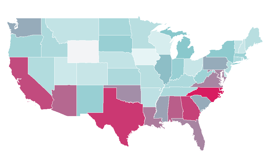 Affinity by region — Irony, United States