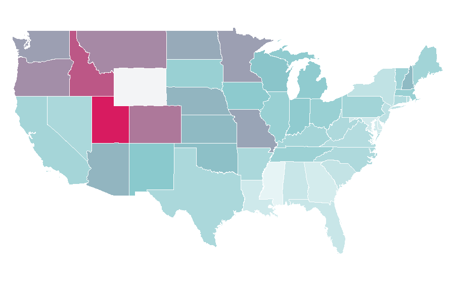 Affinity by region — Isla Fisher, United States