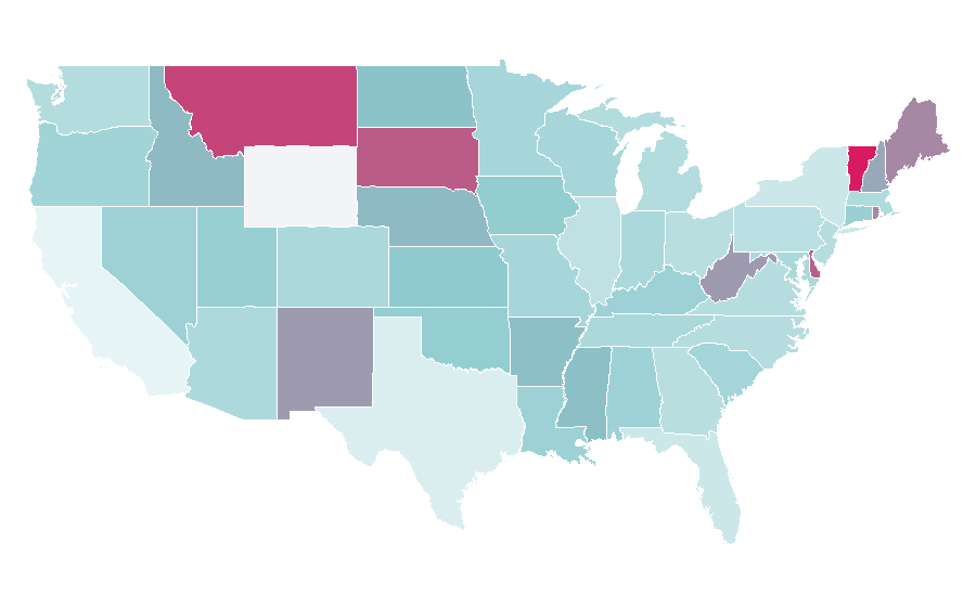 Affinity by region — Islamic theology, United States
