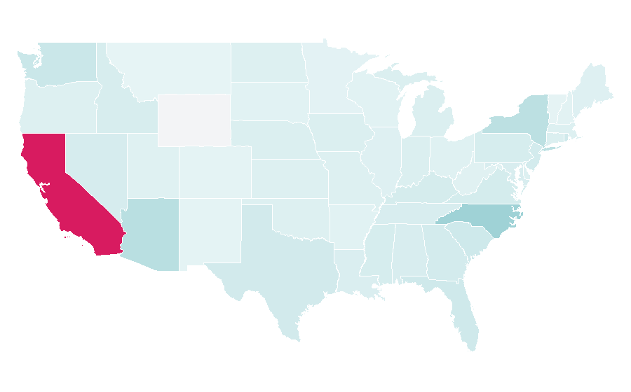 Affinity by region — Islands (restaurant), United States