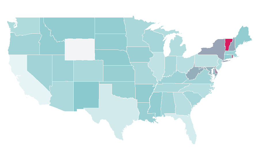 Affinity by region — Israel on Campus Coalition, United States