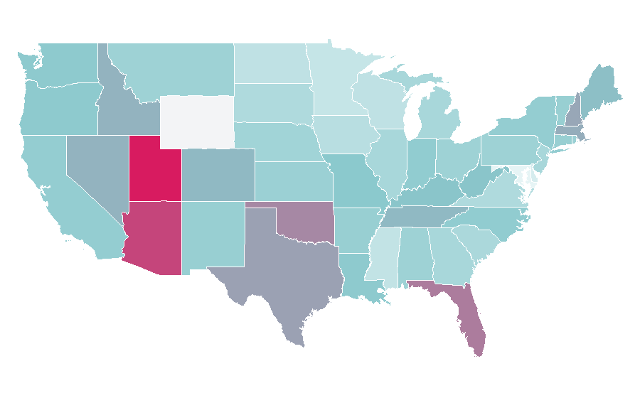 Affinity by region — Italian Greyhound, United States