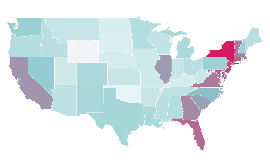 Affinity by region — Italian Open (golf), United States