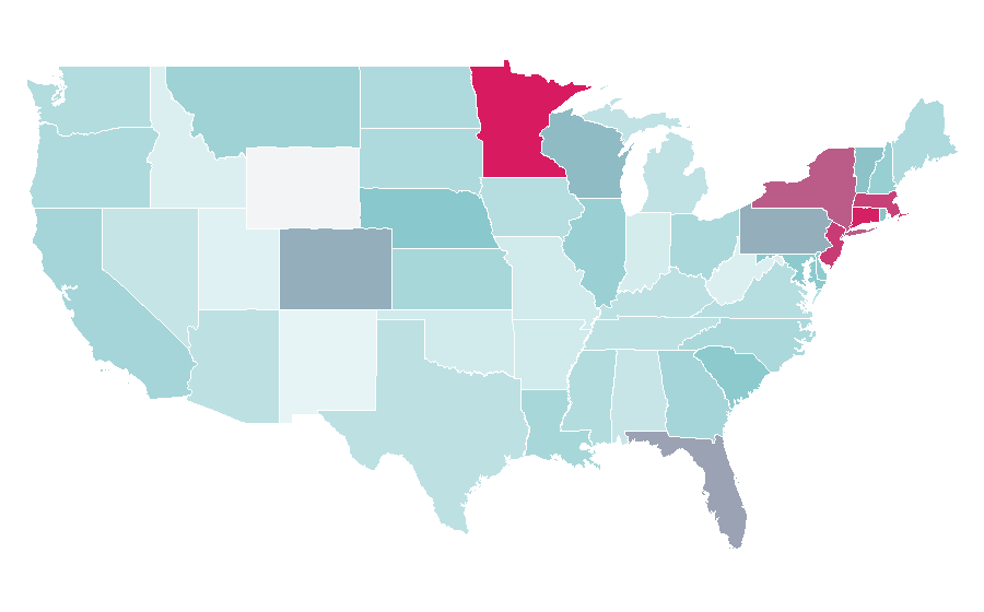 Affinity by region — Italian wine, United States
