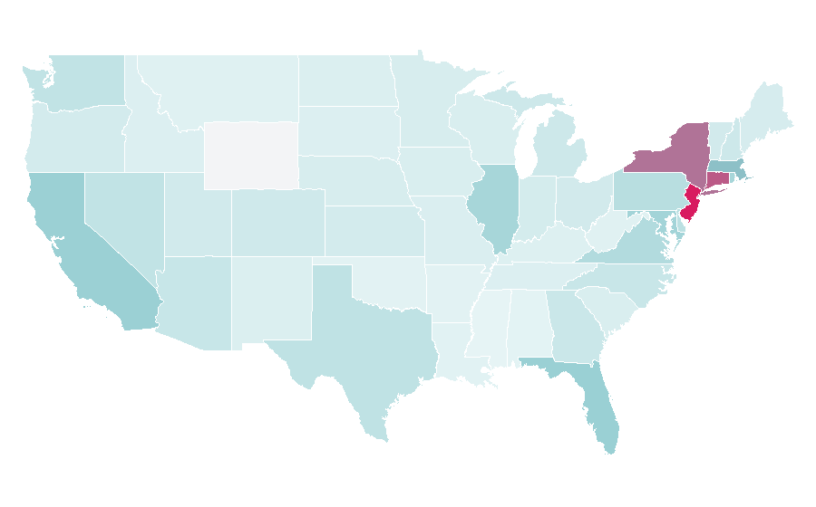 Affinity by region — Italy national football team, United States