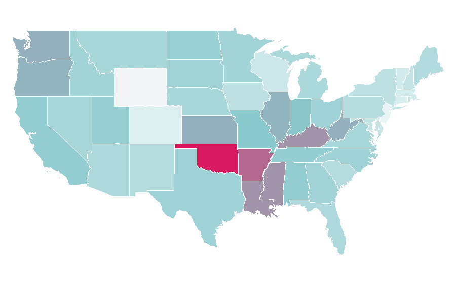 Affinity by region — ITCHY, United States