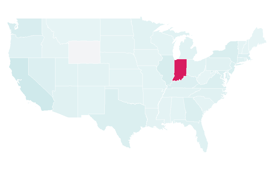 Affinity by region — IU (singer), United States