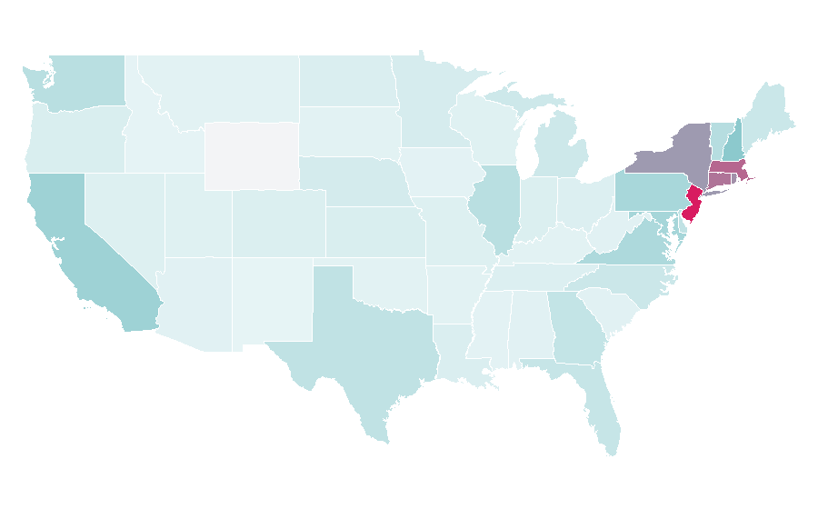 Affinity by region — Ivy League, United States