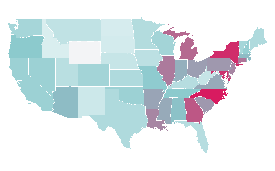 Affinity by region — J. B. Smoove, United States