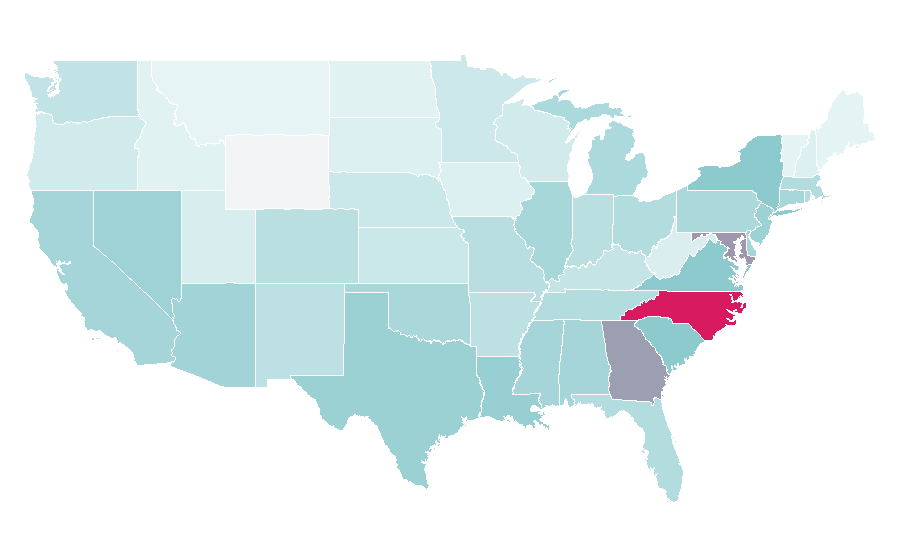 Affinity by region — J. Cole, United States
