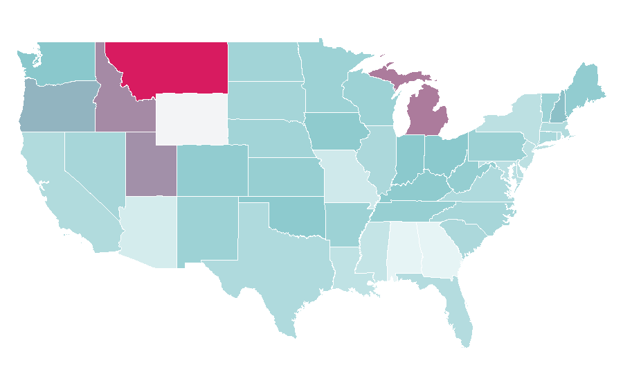 Affinity by region — J. K. Simmons, United States