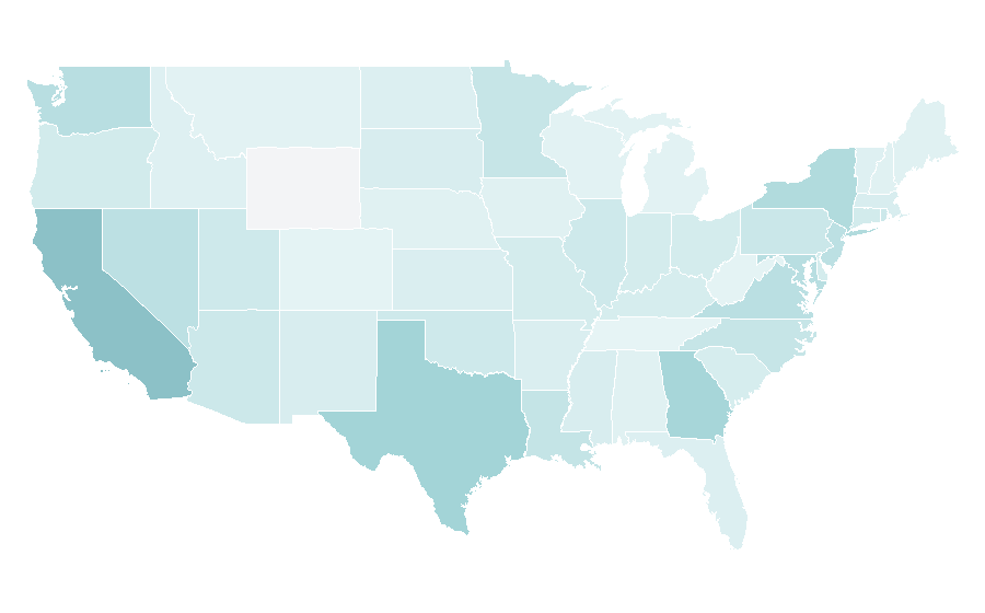 Affinity by region — J-pop, United States