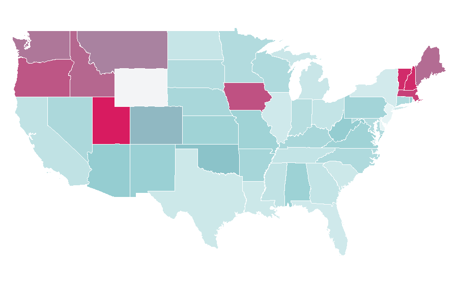Affinity by region — Jabberwocky, United States