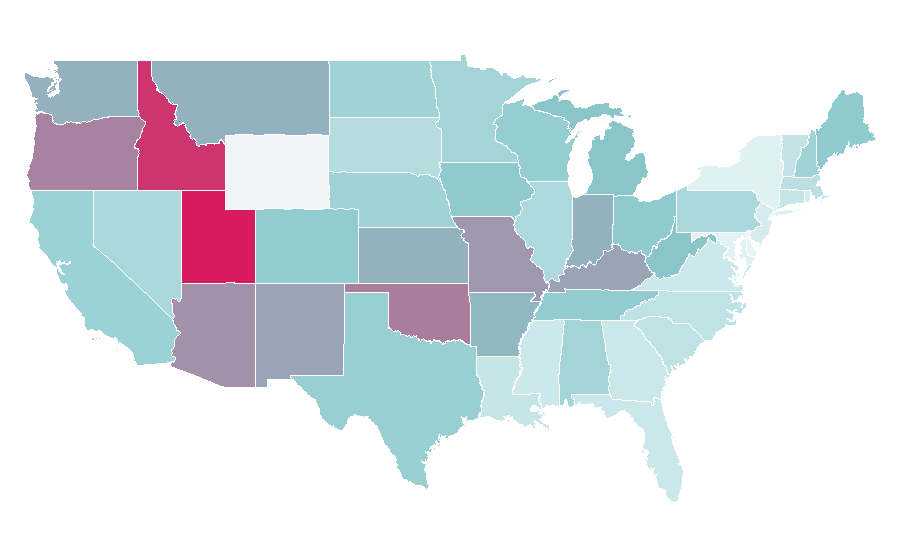 Affinity by region — Jack Black, United States