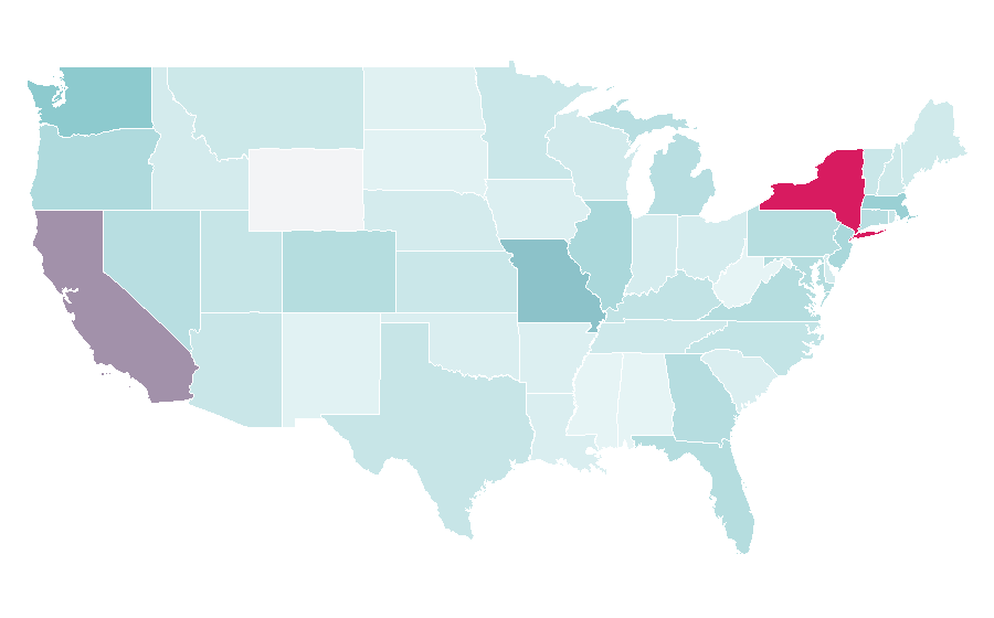 Affinity by region — Jack Dorsey, United States