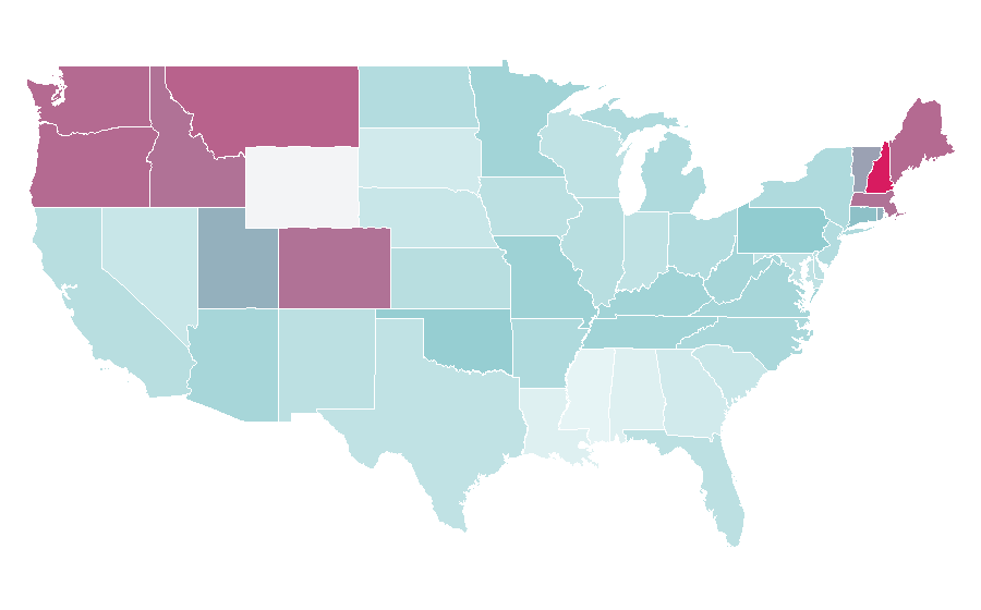 Affinity by region — Jack Gleeson, United States