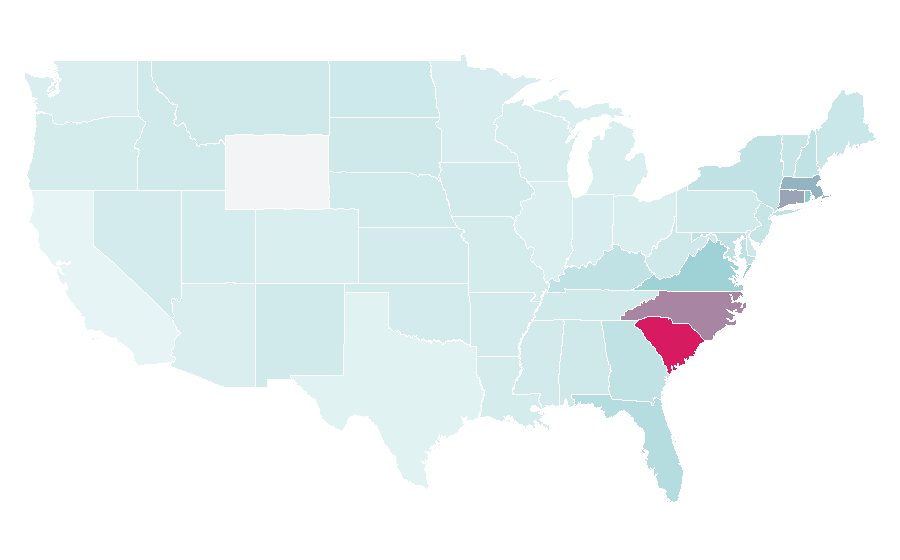 Affinity by region — jack rogers, United States