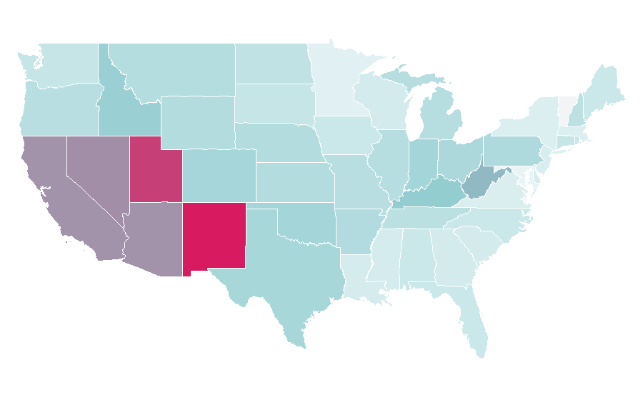 Affinity by region — Jack Skellington, United States