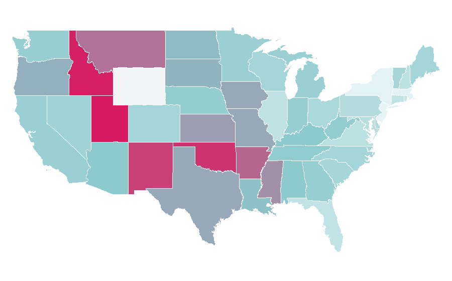 Affinity by region — Jack the Giant Slayer, United States