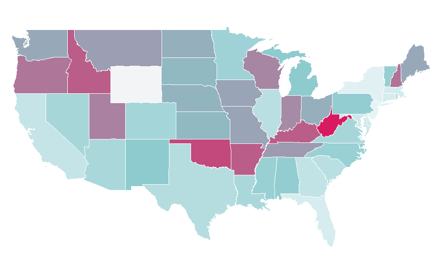 Affinity by region — Jacksepticeye, United States