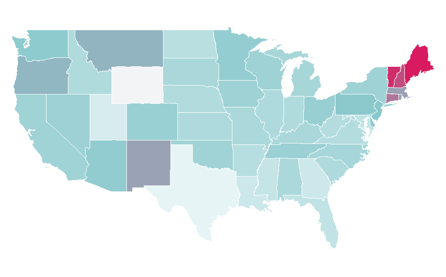 Affinity by region — Jackson Browne, United States