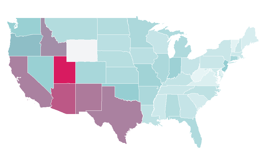 Affinity by region — Jacob Tremblay, United States