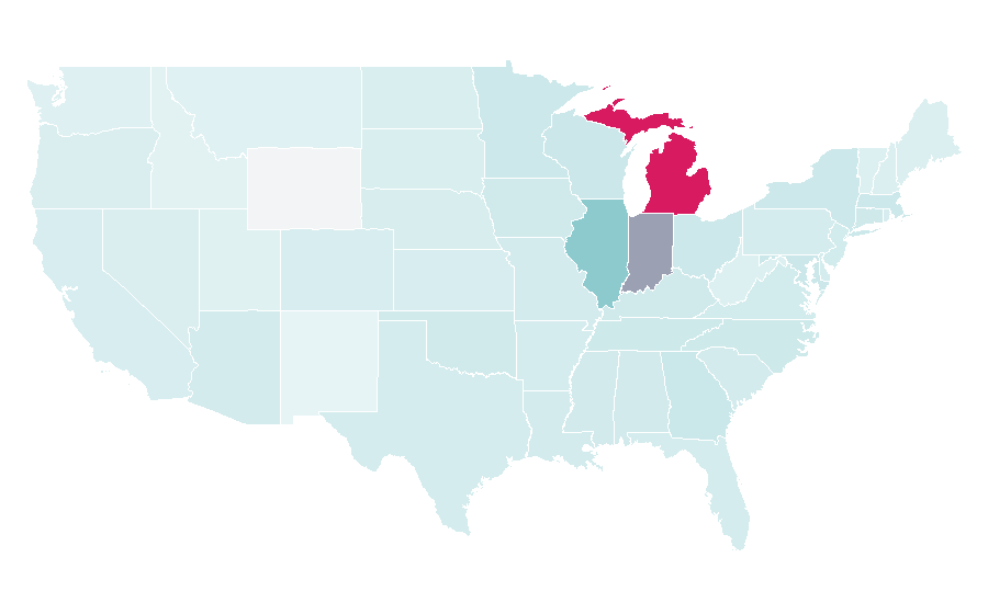 Affinity by region — Jaden Ivey, United States